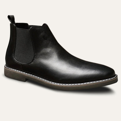 The Lothian Men's Classic Leather Slip On Chelsea Boots 4