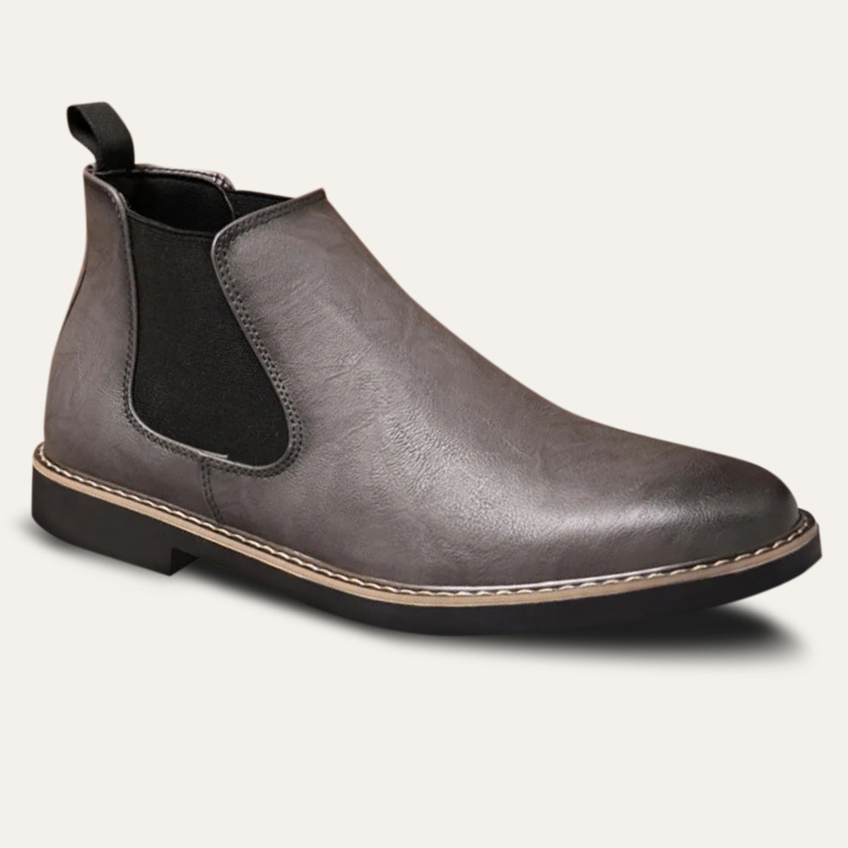The Lothian Men's Classic Leather Slip On Chelsea Boots 8
