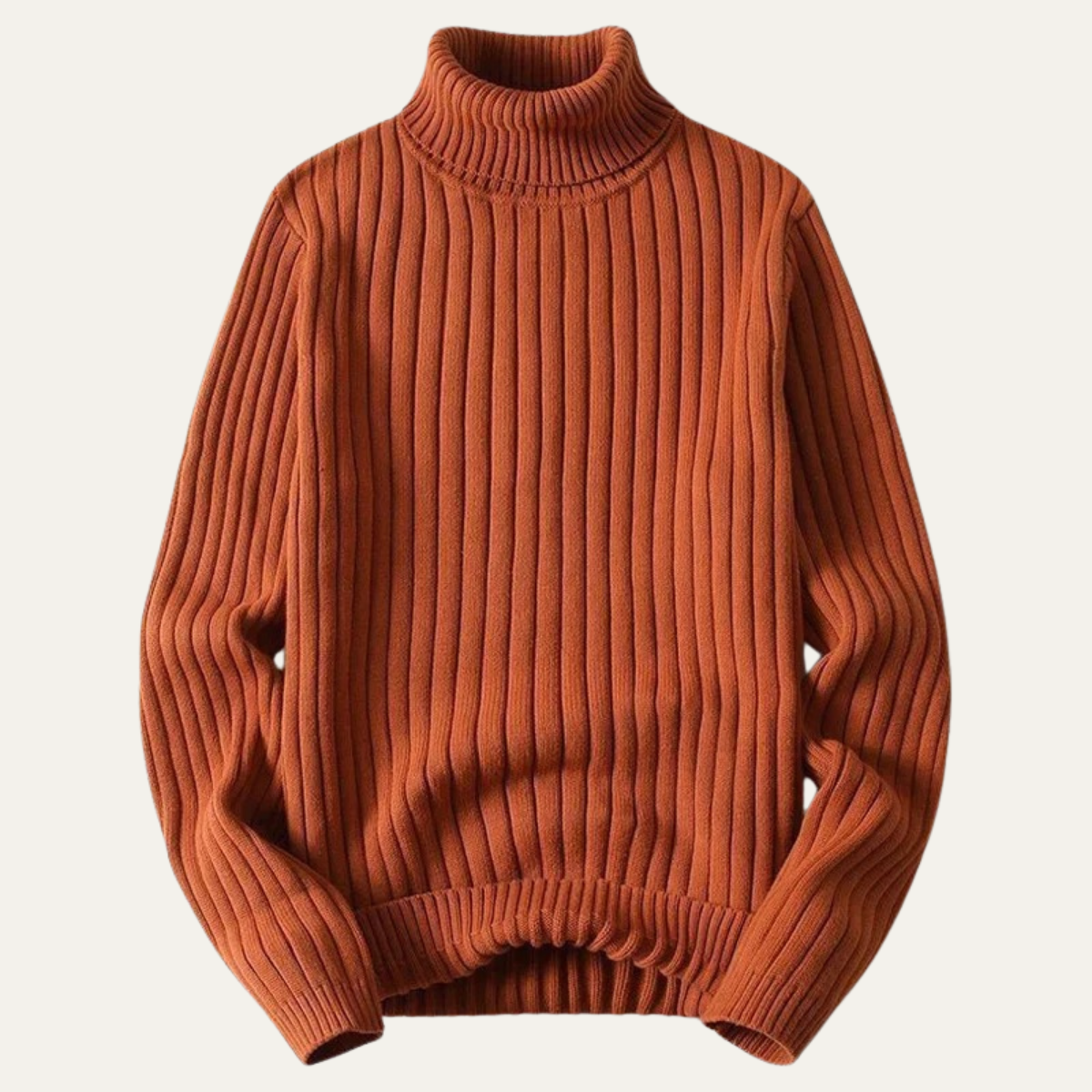 The Manchester Men's Wool Ribbed Turtleneck Knit Jumper 1