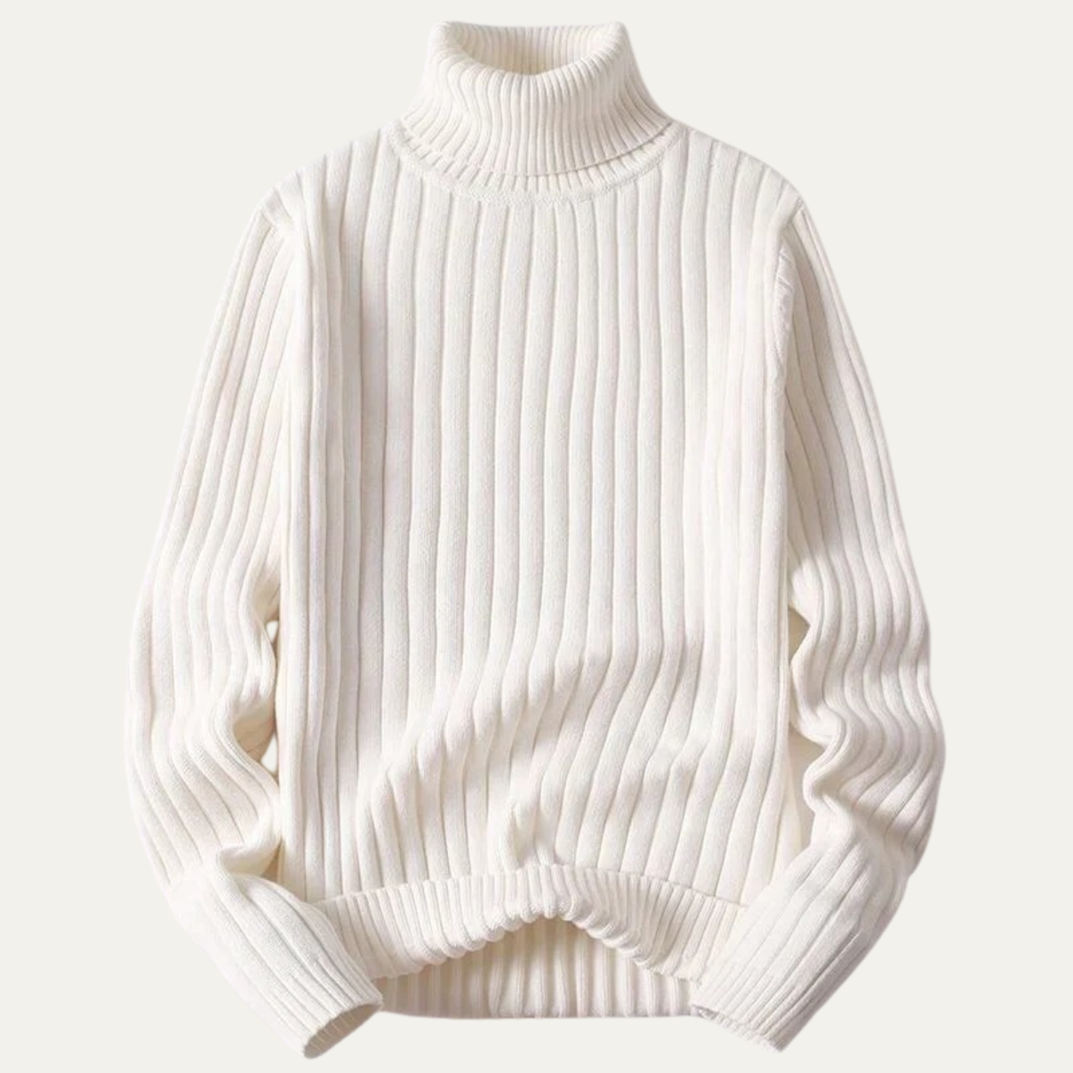 The Manchester Men's Wool Ribbed Turtleneck Knit Jumper 2