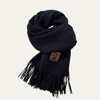 The Marais Cashmere Merino Scarf for Men - Black 0