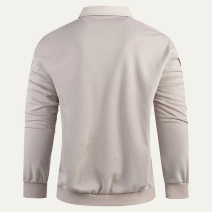 The Marettimo Men's Collared Cotton Polo Jumper with Pocket 2