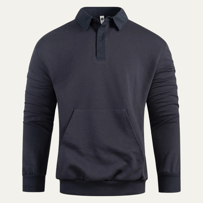 The Marettimo Men's Collared Cotton Polo Jumper with Pocket 5