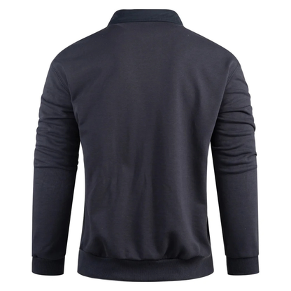 The Marettimo Men's Collared Cotton Polo Jumper with Pocket 6