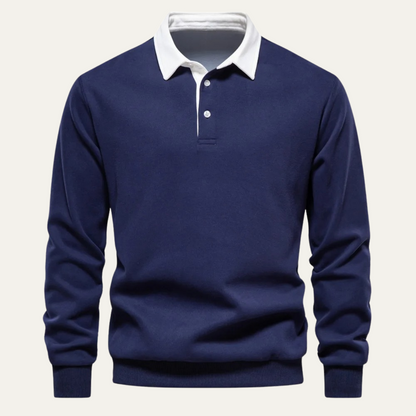 The Marlowe Men’s Casual Smart Polo Collar Jumper 0
