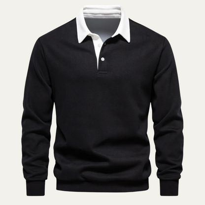 The Marlowe Men’s Casual Smart Polo Collar Jumper 5