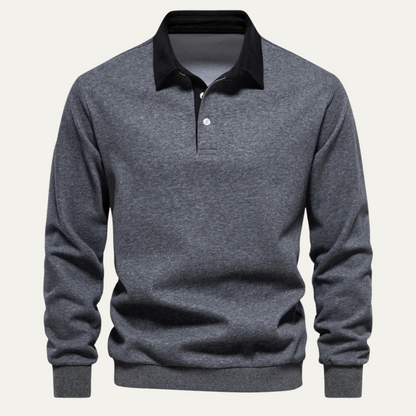 The Marlowe Men’s Casual Smart Polo Collar Jumper 7