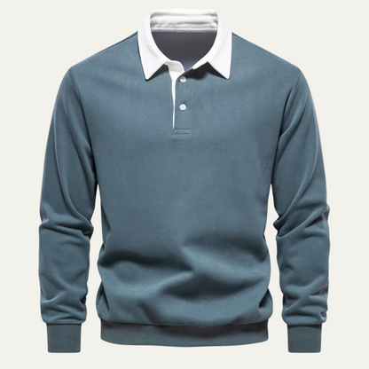 The Marlowe Men’s Casual Smart Polo Collar Jumper 9