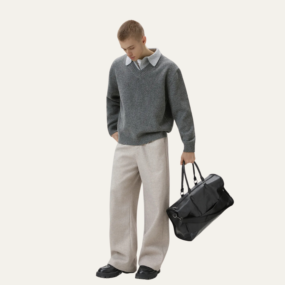 The Matera Men’s Soft Polo Collar Knitted Jumper 5