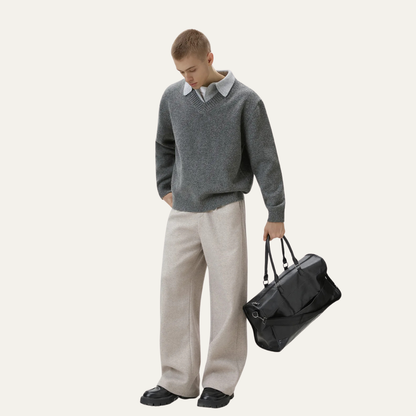 The Matera Men’s Soft Polo Collar Knitted Jumper 5