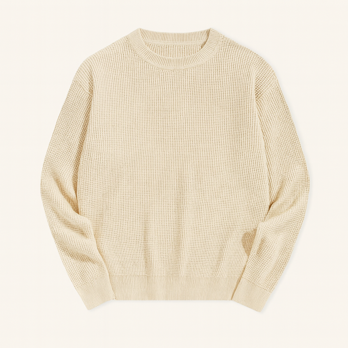 The Mayfair Men's Knit Jumper - Casual Textured Crew Neck 1