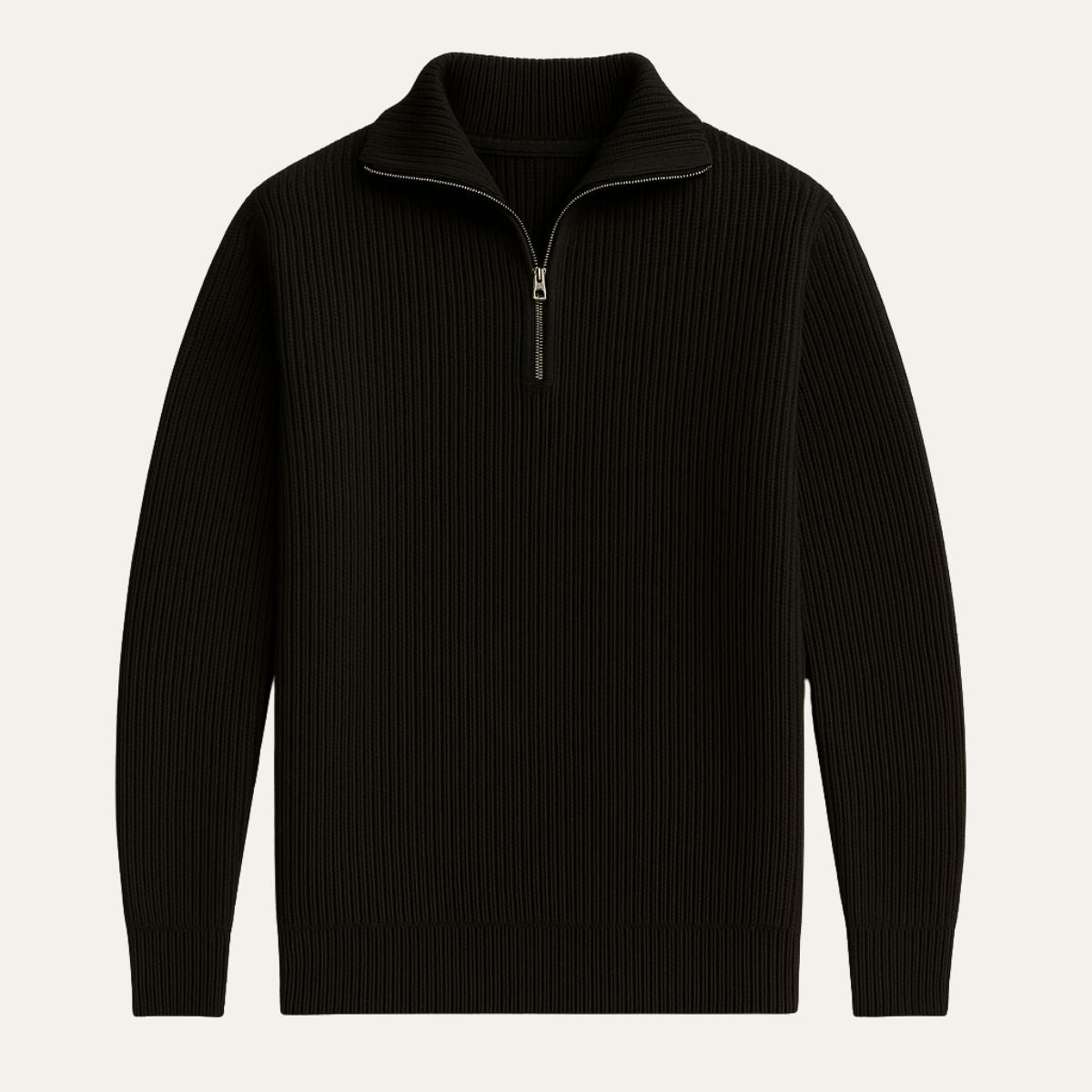 The Merino Knitted Quarter Zip Jumper 0