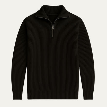 The Merino Knitted Quarter Zip Jumper 0