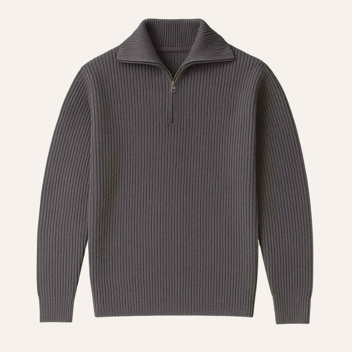 The Merino Knitted Quarter Zip Jumper 2