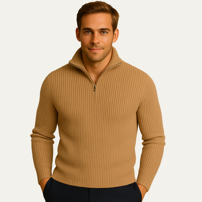 The Merino Knitted Quarter Zip Jumper 5