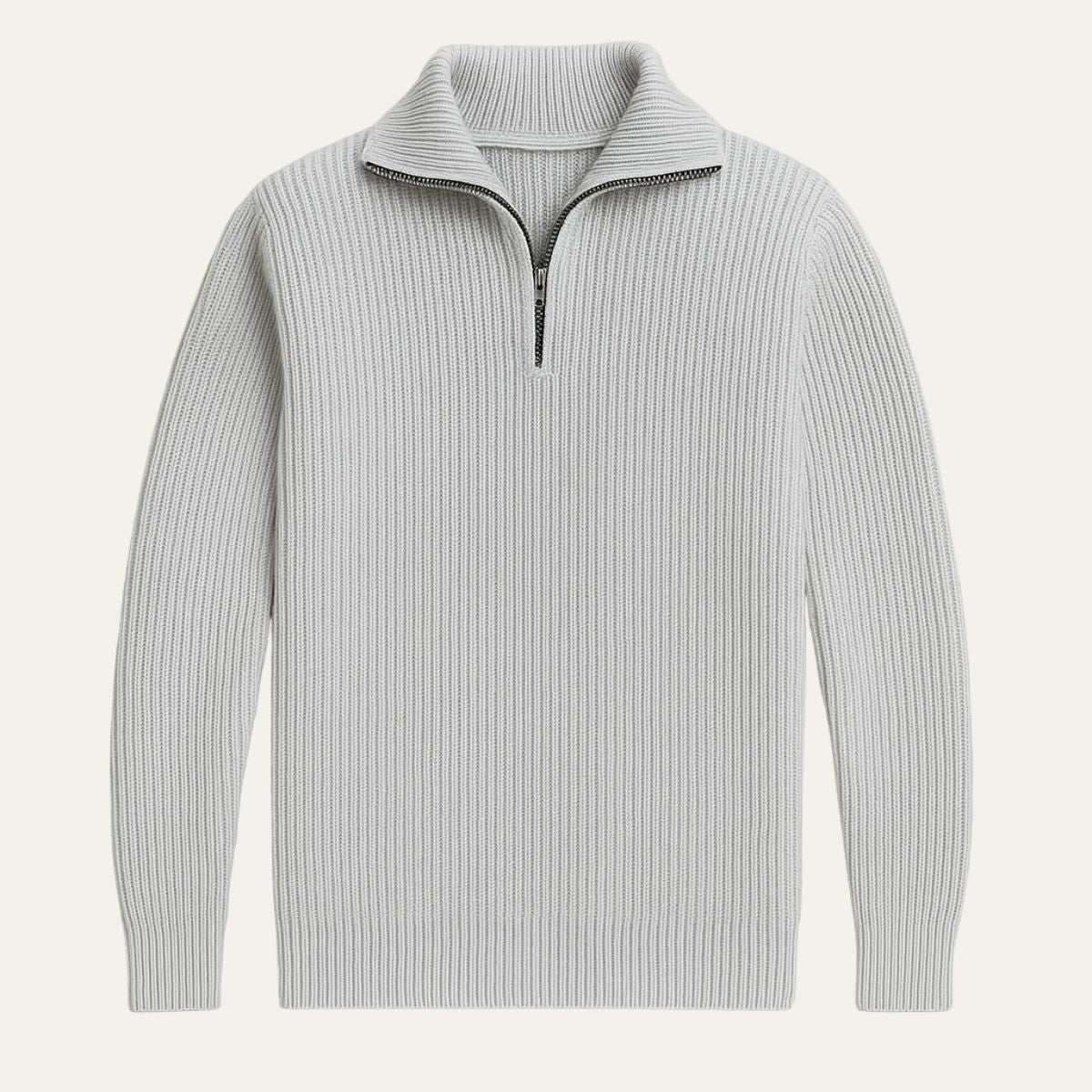 The Merino Knitted Quarter Zip Jumper 6