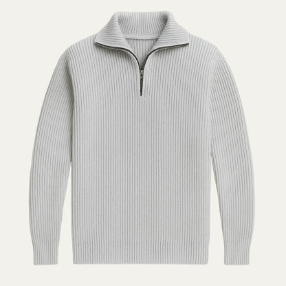The Merino Knitted Quarter Zip Jumper 6