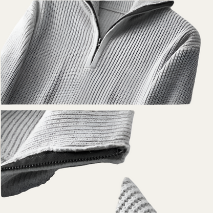 The Merino Knitted Quarter Zip Jumper 8