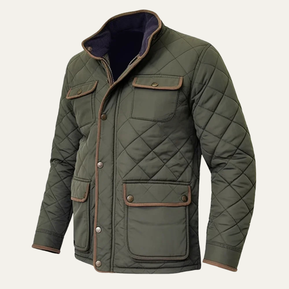 The Milano Men’s Lightweight Classic Diamond Quilted Jacket 0