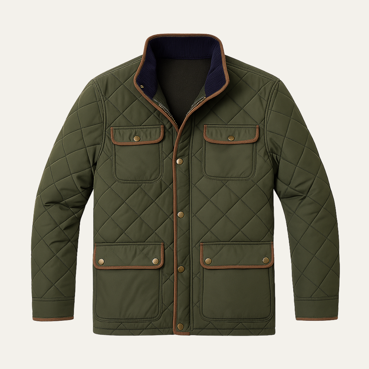The Milano Men’s Lightweight Classic Diamond Quilted Jacket 1