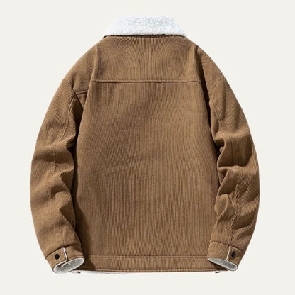 The Moneglia Men’s Corduroy Fleece Lined Sherpa Jacket 4