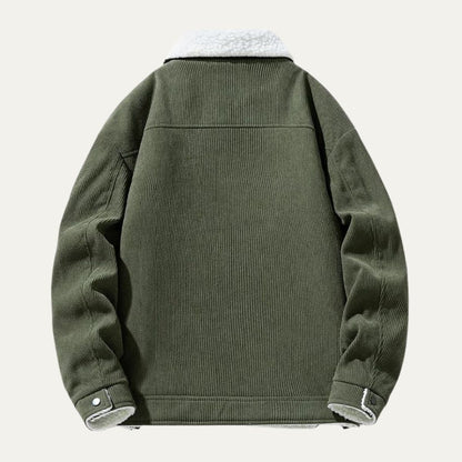 The Moneglia Men’s Corduroy Fleece Lined Sherpa Jacket 5