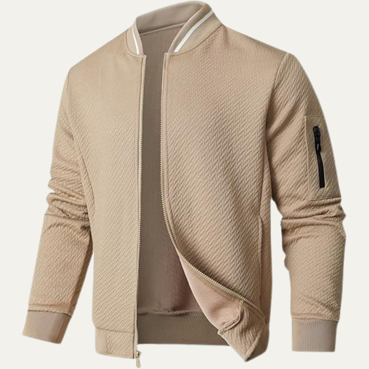The Monterosso Men’s Casual Zip Up Lightweight Bomber Jacket 3