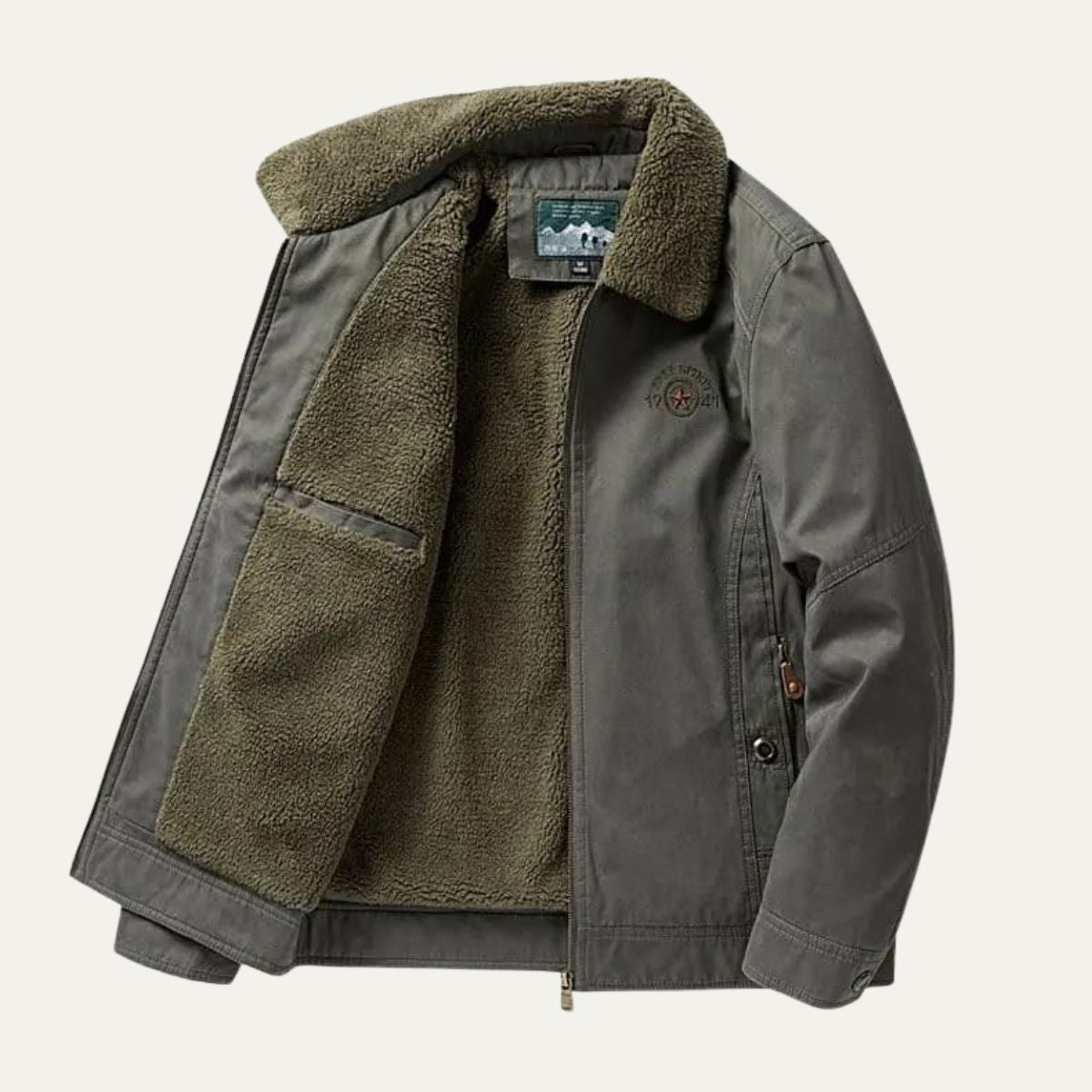 The Neive Men’s Winter Fleece Lined Lightweight Blazer Jacket 3