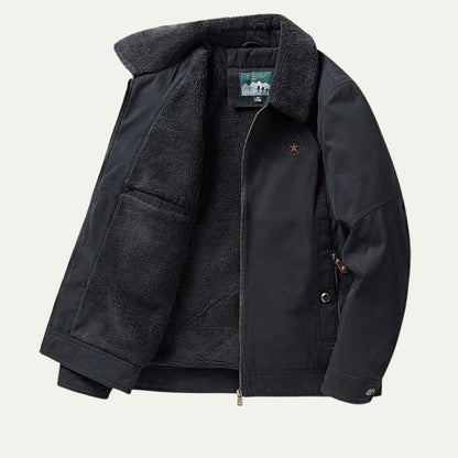 The Neive Men’s Winter Fleece Lined Lightweight Blazer Jacket 4