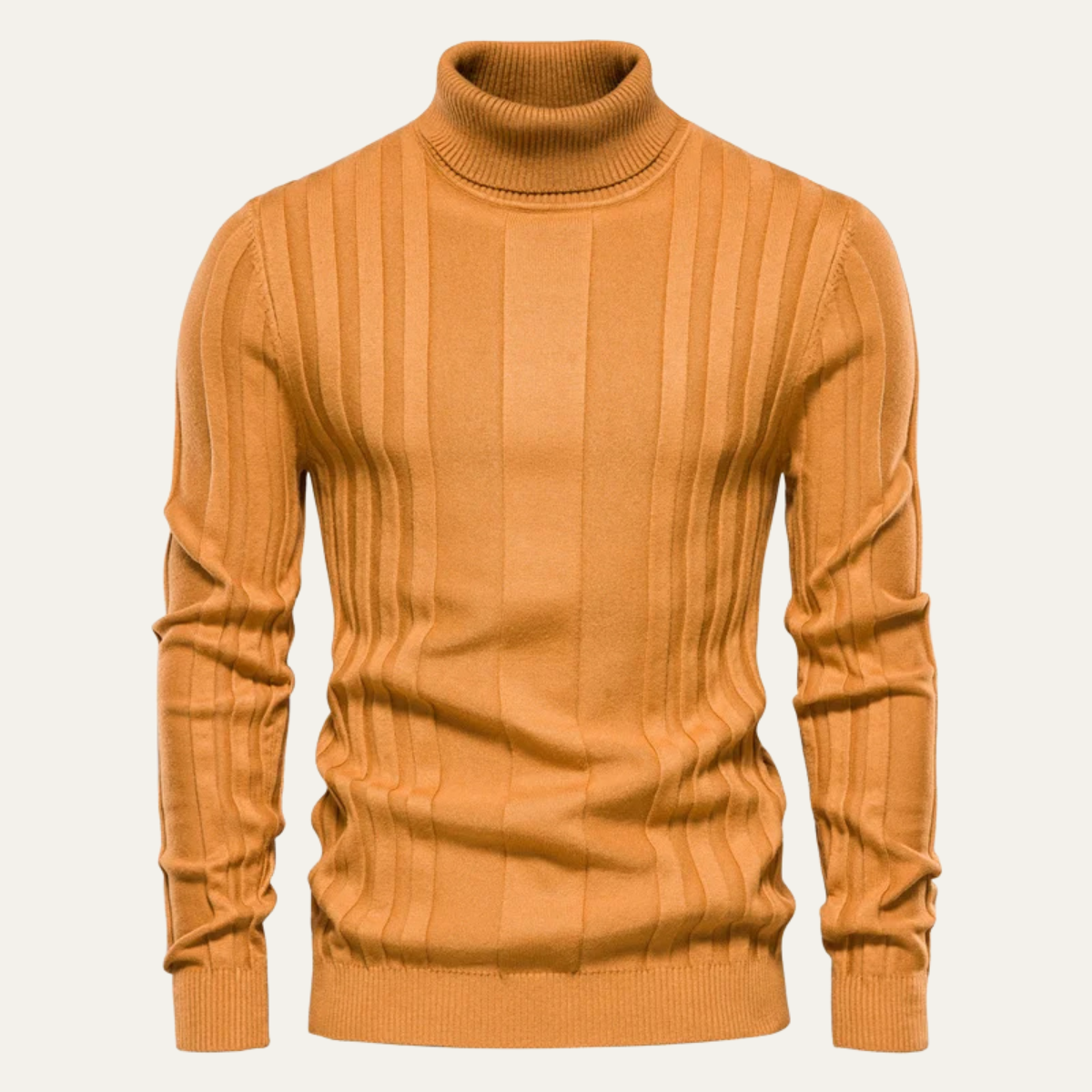 The Norwich Men’s Slim Fit Turtleneck Ribbed Jumper 10