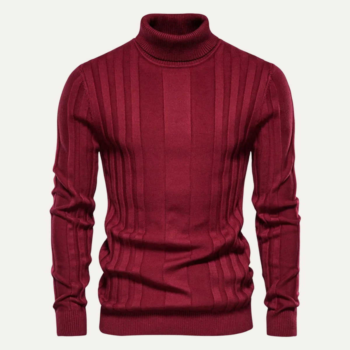 The Norwich Men’s Slim Fit Turtleneck Ribbed Jumper 11