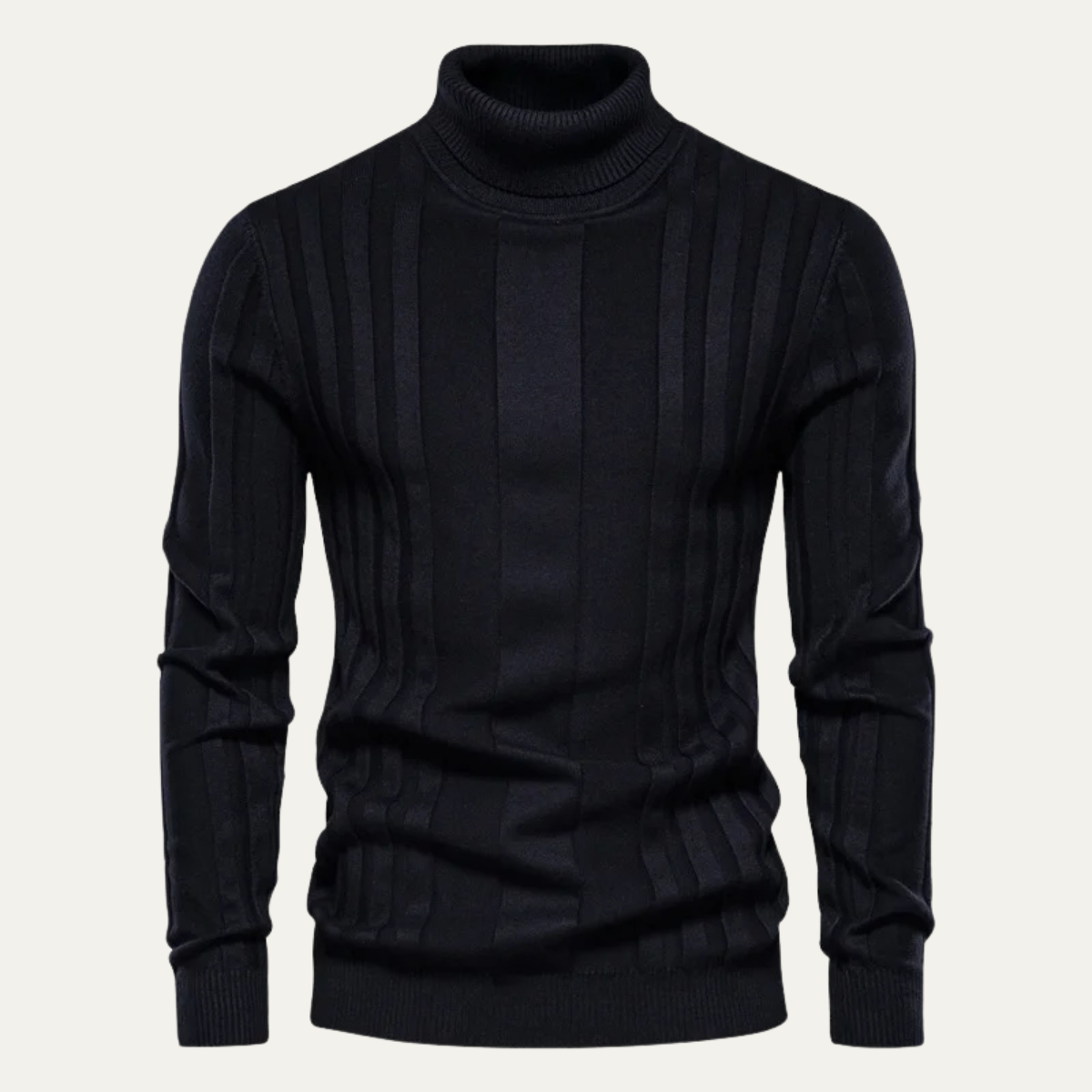 The Norwich Men’s Slim Fit Turtleneck Ribbed Jumper 8