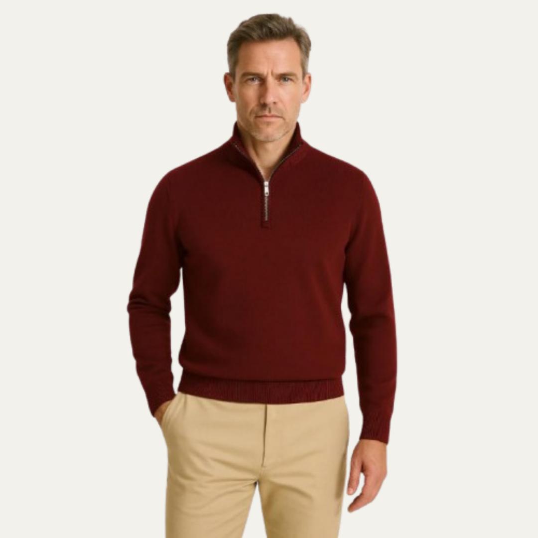 VogeLuxe | Men’s Quarter-Zip Sweater