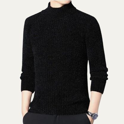 The Omegna Men's Thick Ribbed Winter Turtleneck Jumper 2