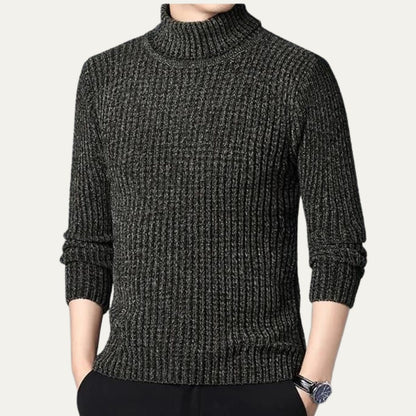 The Omegna Men's Thick Ribbed Winter Turtleneck Jumper 4
