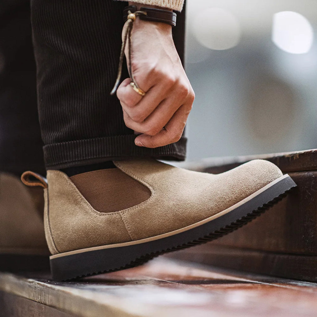 The Orkney Men's Street Style Suede Chelsea Shoes 5