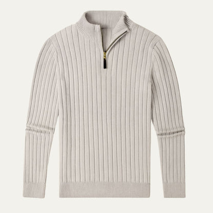 The Oslo Quarter Zip Jumper for Men - Old Money 0