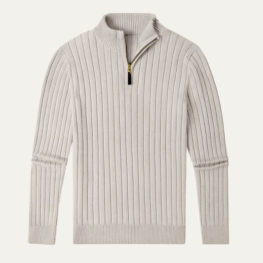The Oslo Quarter Zip Jumper for Men - Old Money 0