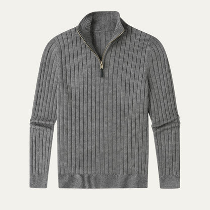 The Oslo Quarter Zip Jumper for Men - Old Money 1