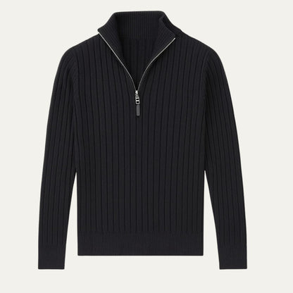 The Oslo Quarter Zip Jumper for Men - Old Money 2