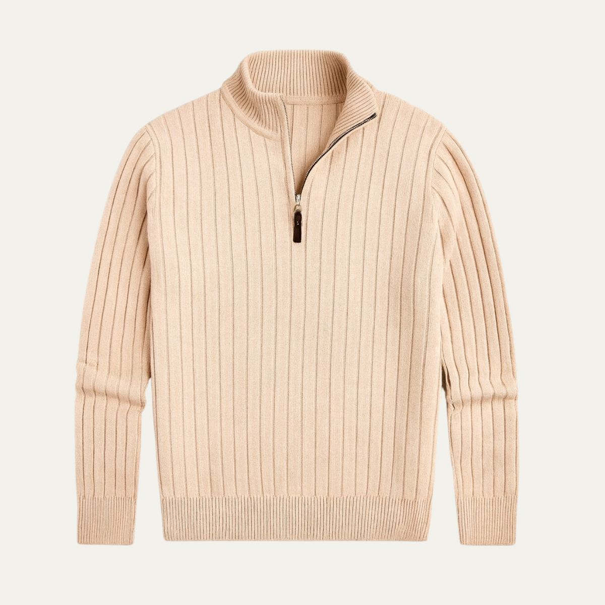 The Oslo Quarter Zip Jumper for Men - Old Money 3