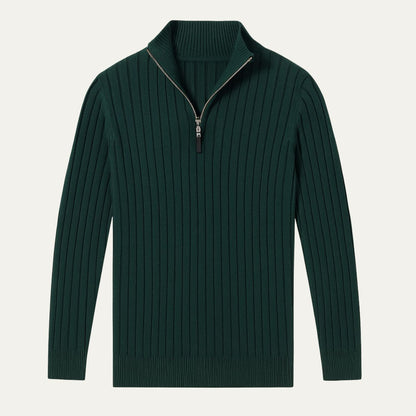 The Oslo Quarter Zip Jumper for Men - Old Money 4