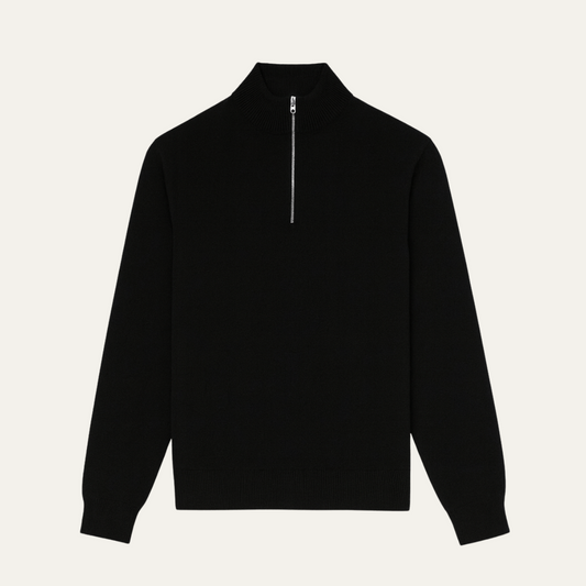The Oxford Quarter Zip Old Money Jumper for Men 0