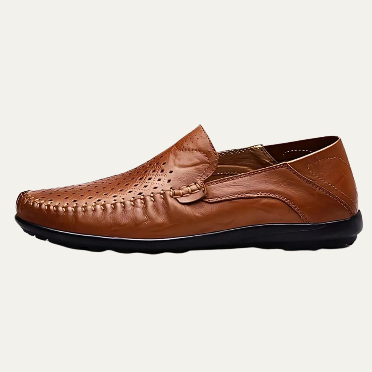 The Palermo Leather Loafers - Breathable Summer Slip On Shoes 3