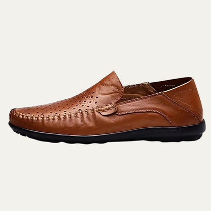 The Palermo Leather Loafers - Breathable Summer Slip On Shoes 3
