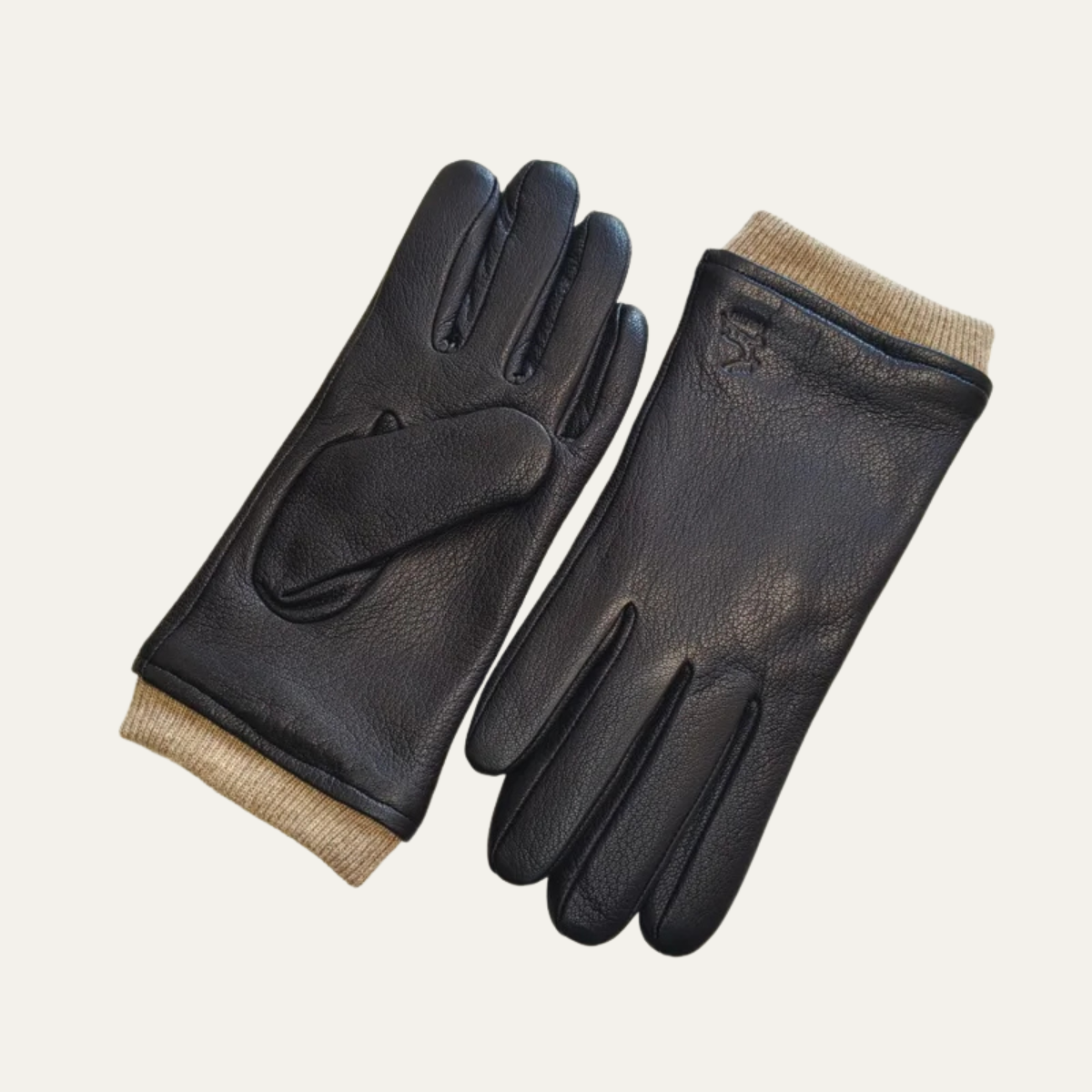 The Palermo Men's Leather Warm Wool Lined Winter Driving Gloves 2