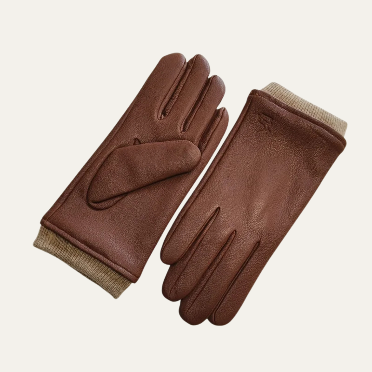 The Palermo Men's Leather Warm Wool Lined Winter Driving Gloves 4