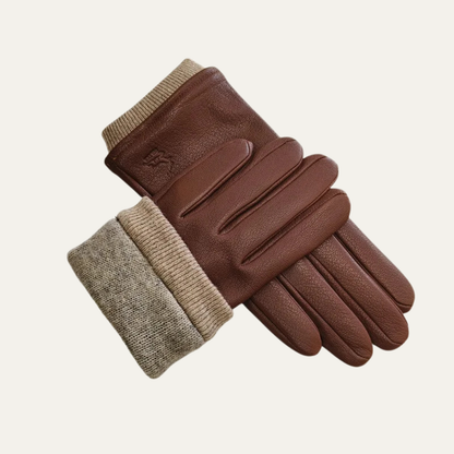 The Palermo Men's Leather Warm Wool Lined Winter Driving Gloves 5