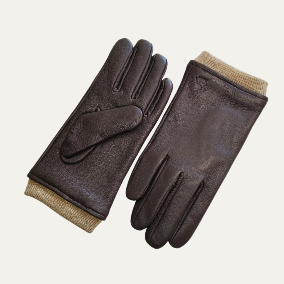 The Palermo Men's Leather Warm Wool Lined Winter Driving Gloves 8