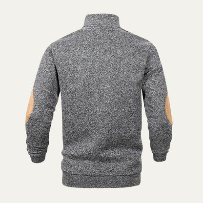 The Pantelleria Men’s Warm Quarter Button Fleece Jumper 2